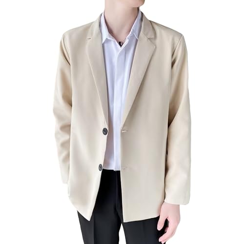 Blazers légers coupe régulière à deux boutons vestes de costume homme
