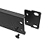 Jingchengmei 12 Ports/Wege/Loch, aufklappbares Patchpanel – 1U 19 Zoll Rack-Mount D-Stecker – Audio mit aufklappbarer Seite (H1U12D, schwarz)