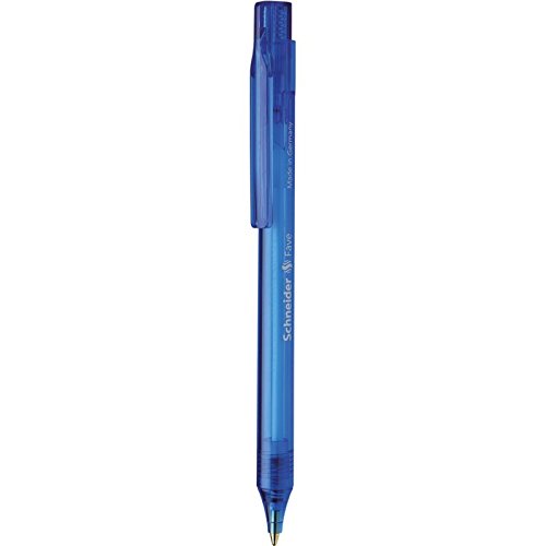 Schneider Penna a sfera Fave, meccanismo a pressione, M, Rosso, Colore fusto: Rosso trasparente