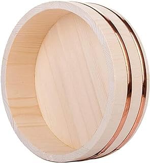 Hangiri giapponese - ciotola di sushi in legno bianco - 60 cm per mescolare e preparare il riso