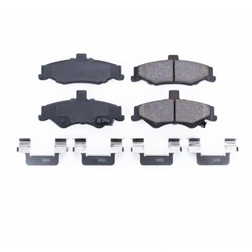 Image of PowerStop Rear Brake Pads for Chevrolet Camaro 1998-02 | Pontiac Firebird 1998-02 - Z17 Ceramic Brake Pads with Installation Hardware, 17-750