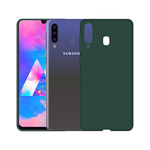 Image of Case Creation Luxurious OG Series for Samsung M30 Case Cover,Anti-Dirty Slim Case Frosted Matte Cute Candy TPU Raised Bezel (Splash of Color) Back Cover for Samsung Galaxy M30 -Wine Green