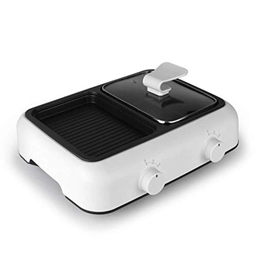 Electric baking pan Multi-Function Electric Barbecue Grill Frying Pan Roasting and Cooking Integrated Dual-Purpose Pot Non-Stick Easy to Clean