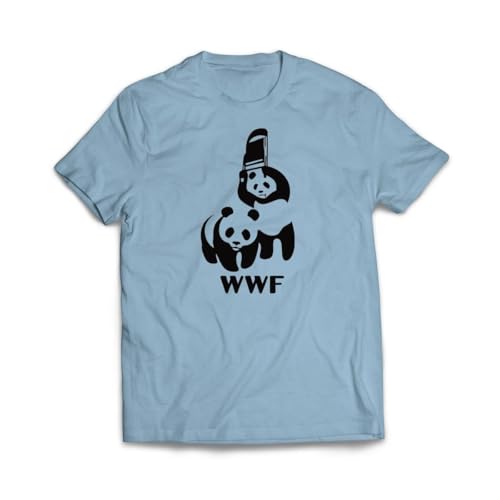 Panda Top Ropes Elbow Drop T-Shirt | Funny Parody | Available in Sizes S-5XL (US, Alpha, X-Large, Regular, Regular, Navy)
