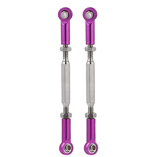 GARVALON 6pcs 88mm Aluminum Alloy Steering Rods Pull Rods for Turnbuckle Linkage