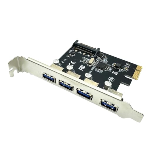Amazon | Azwamkue 4 ポート USB 3.0 PCI-E 拡張カード PCI Express