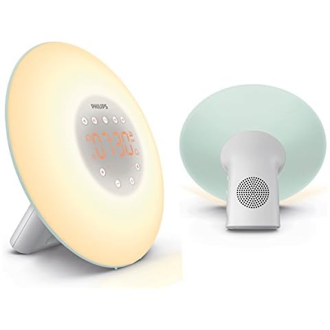 Philips HF3507/10, Wake Up Light, Plastik, weiß/mint, 17 x 17.9 x 10 cm Cover