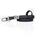 RFID Wallet Double ID Key Ring Mini - Protective Wallet for Credentials - RFID Blocking Leather Wallets (Black)