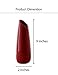 Jusalpha 9 Inches Tall Elegant Home Decor Ceramic Vase 01 (Red, 1)