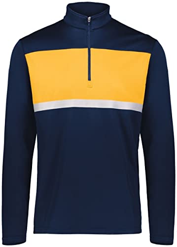 Holloway Sportswear Prism Bold 1/4 Zip Pullover XL Navy/Gold3