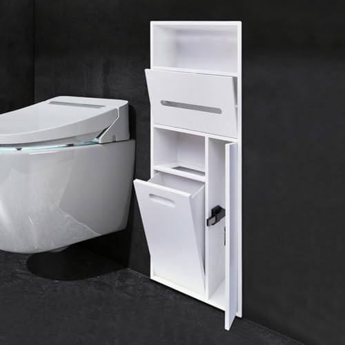 Porte-papier toilette acier inoxydable étagère murale amovible cuisine salle de bain sans perçage