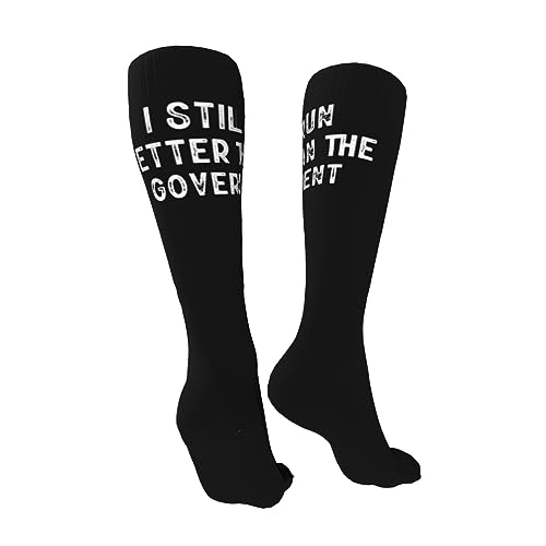 I Still Run Better Than The Government Knee High Socks For Women Long Tube Socks Athletic Compression Socks Unisex High Socks Girls2