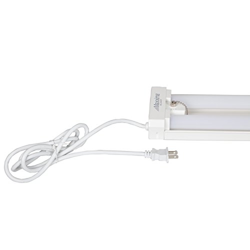 Maxxima 2 Ft. Utility Led Shop Light Fixture, 20 Watt, Linkable, Frosted Lens 5000K Daylight 2000 Lumens, Plug In, Pull Chain, Hardware Included, Led Garage Light #TOP4