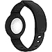 SaharaCase Silicone Wrist Band Compatible with AirTag [Shockproof Bumper] Rugged Protection Antislip Grip Kids/Adult GPS Finder - Black