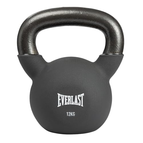 Everlast Workout Exercise Kettlebell - Comfort Wide Grip Handle | Coated in durable vinyl for long-lasting use.