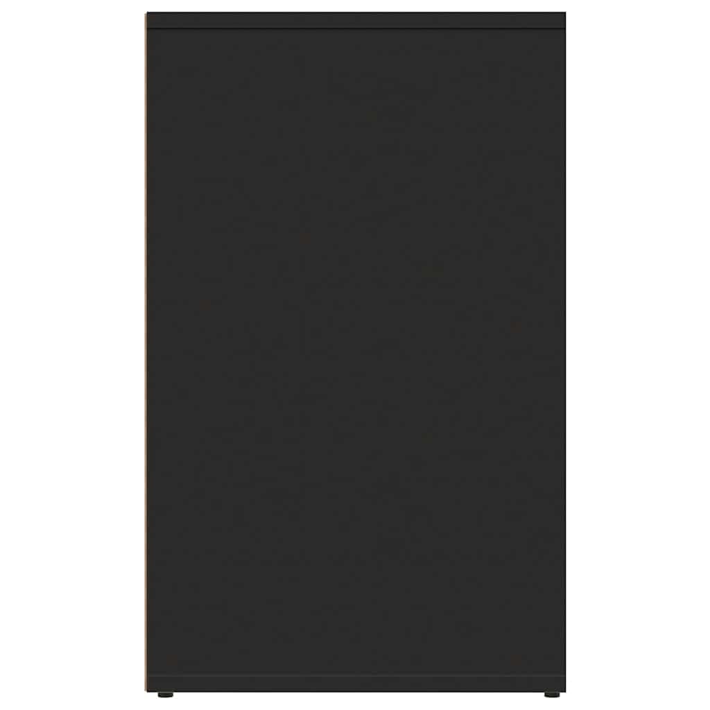 Armoire de Dressing Noir en Bois d'ingénierie 80x40x65 cm avec Compartiments spacieux, Meuble Rangement Polyvalent pour Chambre, Salon, Bureau, entrée, Salle à Manger