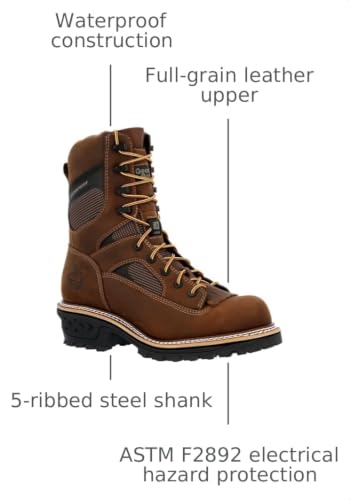 Image of Georgia Boot Men's LTX Logger Waterproof Work Boots