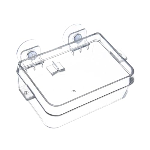 Hohopeti 2pcs Reptile Feeding Bowl Escape Food Dish for Lizards Easy to Clean Safe Material for Reptile Animals Space Saving Design