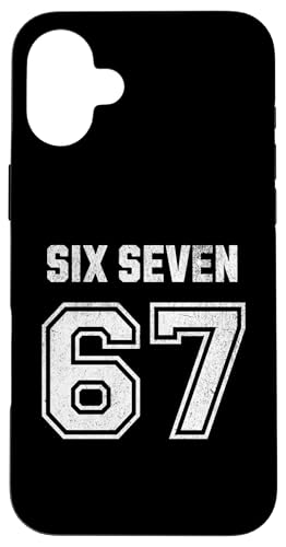 67 Six Seven Sport Design on Back. 6 7 Meme Men Women Kids X}zP[X iPhone 16 Plus p