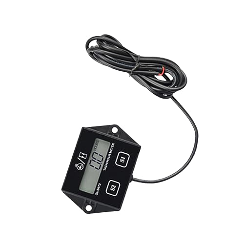 Tacómetro digital de batería reemplazable con contador de horas LCD para moto