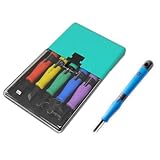 彫刻刀 カラーN ５本セット シンプル 小学生 男女兼用 図工 版画 全鋼刃【右利き用】