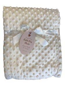 Luxurious Quality & Supersoft BUBBLE BABY BLANKET (Cream)
