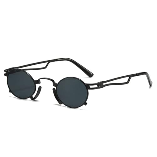 Lunettes de soleil rétro ovales protection UV400 monture punk