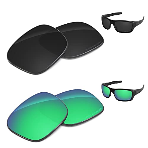 Image of Performance Replacement Lenses Compatible with Oakley Turbine OO9263 Polarized Etched