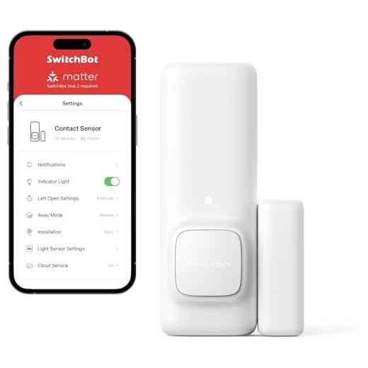 SwitchBot Tür Fensterkontakt Sensor – Drahtloses Haussicherheitssystem, Tür- und Fensterschalter-Detektor mit Alarm, fügen Sie SwitchBot Hub Mini hinzu, um es Alexa-kompatibel zu Machen
