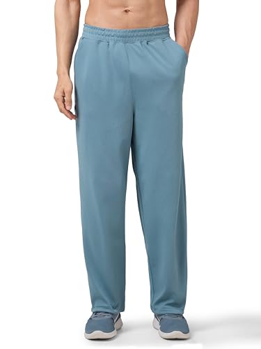 Image of TECHNOSPORT Men's Relaxed Fit Active Out Parachute Track Pant with Elasto Plus for Gym, Running, Training & Workout Wear