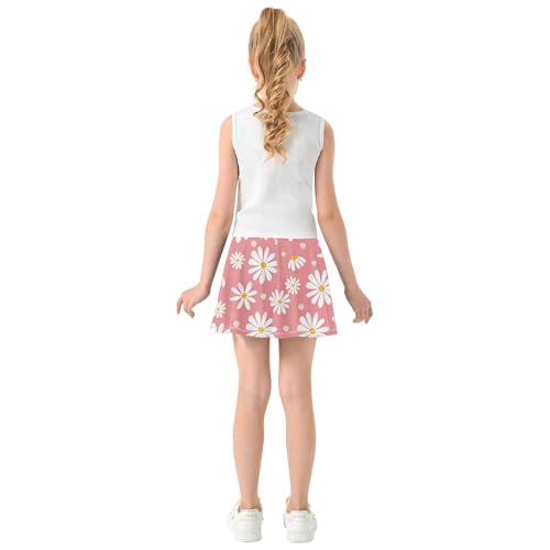 Tennis Skirts for Girls with Built in Shorts Flowy Little Girls Skirt Scort Skirt with Pockets4