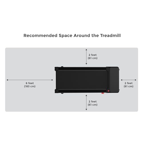 Sunny Health & Fitness Sleek Stride Auto-Incline Under-Desk Treadmill with SunnyFit App — view 7