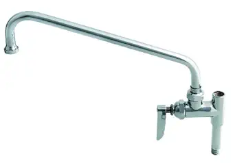 T&S Brass B-0156-CR Add-On-Faucet with Ceramic Cartridge and 12-Inch Swing Nozzle