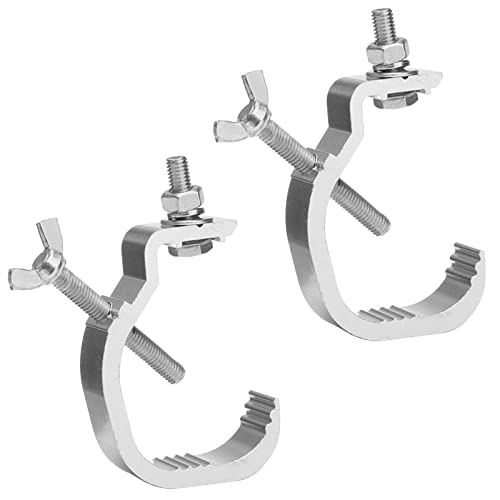 Crochets pour Lumières de Scène, 2pcs Crochets en Treillis en alliage d'aluminium Clip de lampe de scène Pinces Clamp pour Éclairage de Scène Crochet de fixation pour lumiere de scène Cover