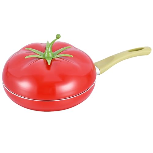 Olla de salsa con tapa, olla para cocinar verduras y frutas a fuego lento, sopa con tapa, para estufas eléctricas de inducción, cocina, freír, cocina, sopa de leche a fuego lento
