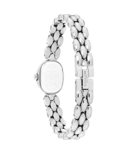 Image of Coach Sammy Women's 2H Quartz Watch Gift Set with Matching Adjustable Jewelry Bracelet - Oval Case - Minimalist Style - Gift for Her - 22.5mm
