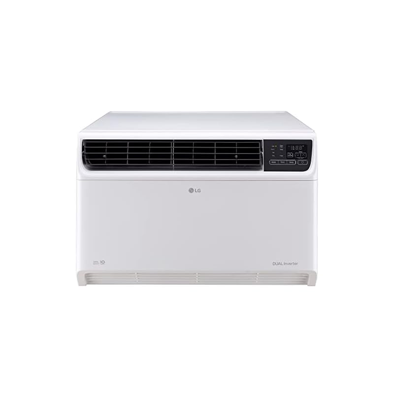 LG 1.5 Ton 5 Star DUAL Inverter Window AC (Copper, Convertible 4-in-1 cooling, RW-Q18WUZA, 2023 Model, HD Filter with Anti-Virus Protection, White)