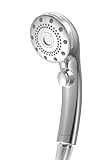 【増圧設計・90%節水】 シャワーヘッド マイクロナノバブル 節水 高洗浄力 手元止水 5段階モード しゃわーへっど 高水圧 毛穴 ケア 汚れ 除去 美肌 保湿 ミスト shower head シャワーヘッド シャワー 取付簡単 浴室水栓 母の日 父の日 実用的 プレゼント 引っ越し祝い 新生活 ギフト (標準タイプ, 銀)
