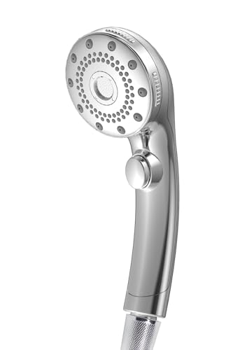 【増圧設計・90%節水】 シャワーヘッド マイクロナノバブル 節水 高洗浄力 手元止水 5段階モード しゃわーへっど 高水圧 毛穴 ケア 汚れ 除去 美肌 保湿 ミスト shower head シャワーヘッド シャワー 取付簡単 浴室水栓 母の日 父の日 実用的 プレゼント 引っ越し祝い 新生活 ギフト (標準タイプ, 銀)の画像