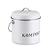 Produktbild GRASSAIR 5L Küchenkompost Bin Organic Homemade Trash Can Melons Leaves Outdoor-Countertop Eisenkohle Charcoal Filter Bucket