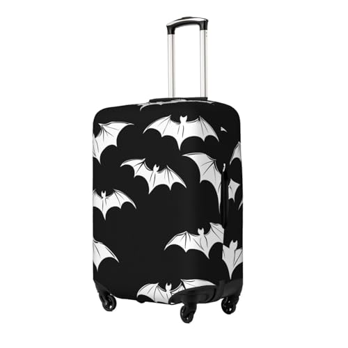 Goth Bats Elastic Travel Luggage Cover, Washable Spandex Suitcase Protector, Anti-Scratch Fits 18-32 Inch2