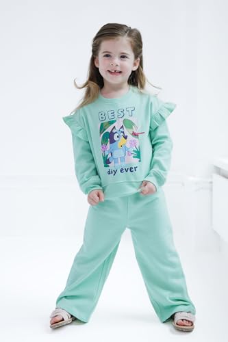 Bluey Fleece Sweatshirt and Jogger Pants Outfit Set Infant to Big Kid Sizes (12 Months - 14-16)2