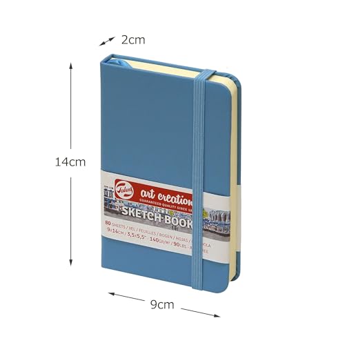 Image of Royal Talens T9314-211M 441807 Talens Art Creation Sketchbook Drawing Planner 3.5 x 5.5 inches (9 x 14 cm), Lake Blue