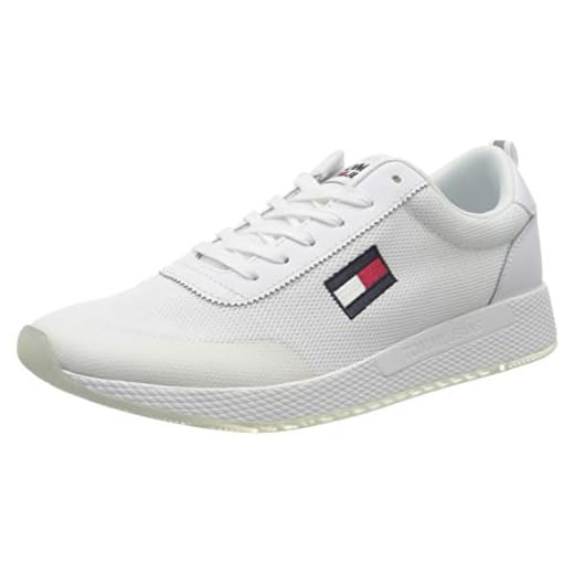 Tommy Hilfiger Blake 13c, Zapatillas para Hombre, Blanco, 42 EU
