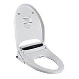 Asientos para inodoro Blanco Tapa del Inodoro WC Climatizada Cubierta De Asiento Baño WC Inteligente Luz De Noche con Inodoro Asiento WC (Color : Blanco, Size : 38.5 * 52cm)
