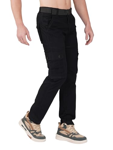 Image of Urban Legends Cargos for Men || Men's Cotton Regular Fit Cargo Joggers with 6 Pockets || Casual Pants || (UL-1R9)