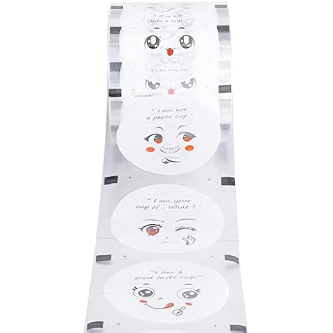 JIAWANSHUN 3000PCS Boba Cup Sealer Film 95 mm (3.74'') Tea Cup Sealing Film for PP Cups Cover