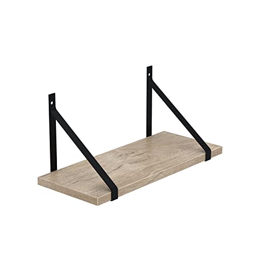 AKKE Mensola da Muro Design Bagno Cucina Rovere di...