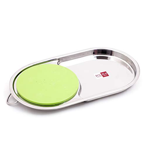 KCL Stainless Steel Capsule Vegetable Chopper Cutting Board/Salad Cutter – Diamater – 15 Inches