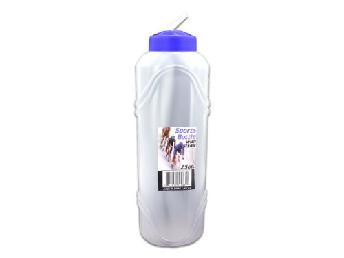 25 oz Sports Water Bottle with Straw Case of 72